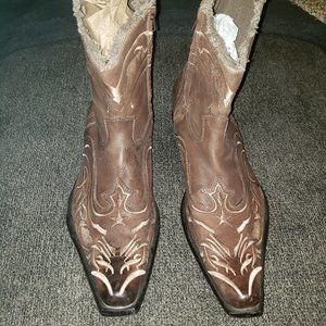 Aldo Vaccarino Zippered Western-style Size 44 Short Boots